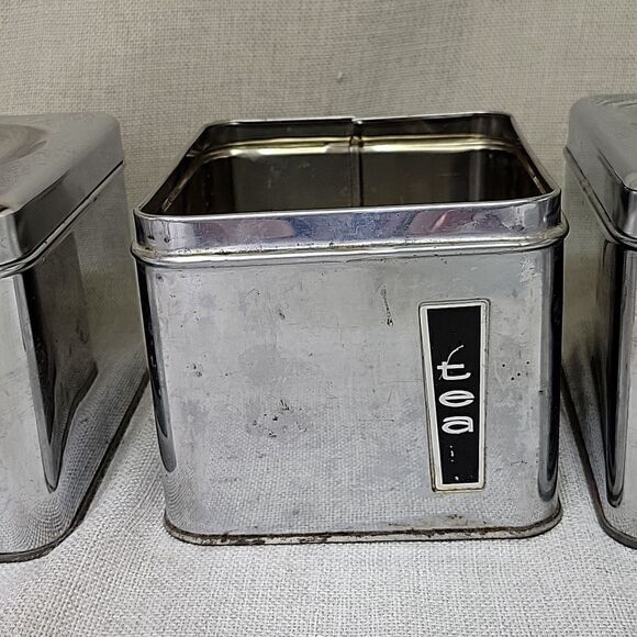 3 Lincoln Beauty Ware canisters 1 Canette canister and spoonrest - Picture 8 of 14